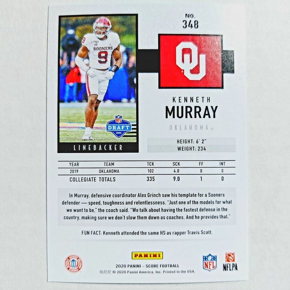 Oklahoma Sooners (Kenneth Murray) - CFTBL [3_5_KM1] - Picture 3 of 3